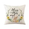 Easter Pillow Print Pillowcase Cartoon Rabbit Print Square Pillowcase Sofa Cushion Pillow