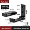 Black Aluminum Alloy Folding Wall-Mounted Coat Hook - Punch-Free, Solid Single Hook