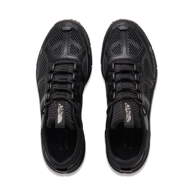 New LiNing CF Tracing Collection Elegance Lite RT Cushioning Wear Resistant Low Top Trekking Shoes Men's Black AHTU003-4