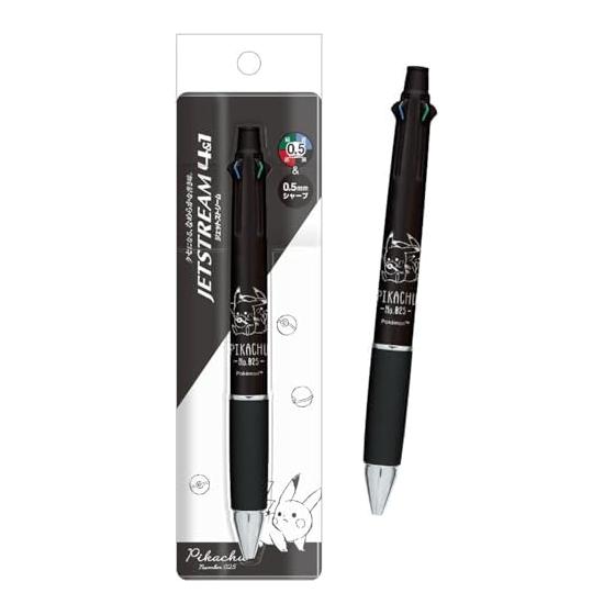 Kamiojapan Pokemon Пикачу Jetstream 4&1 Многофункциональная ручка 0,5 Черная 302617
