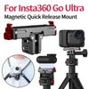 Kamera Magnetischer Adapter Halterung für Insta360 Go Ultra Aluminiumlegierung Schnellverschluss Halterung Erweiterungshalterung Kamera Zubehör