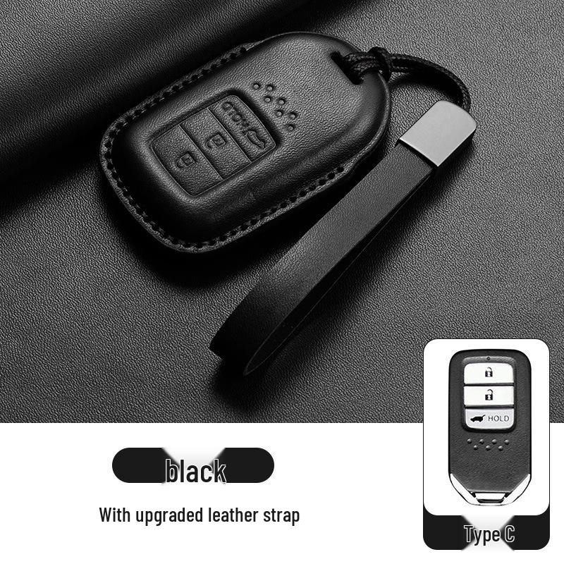 Stylish Key Cover for Honda Civic, CRV, Accord, XR-V, Crown Road, HR-V, Insight, and Haoying – Brown, Eleventh Gen.