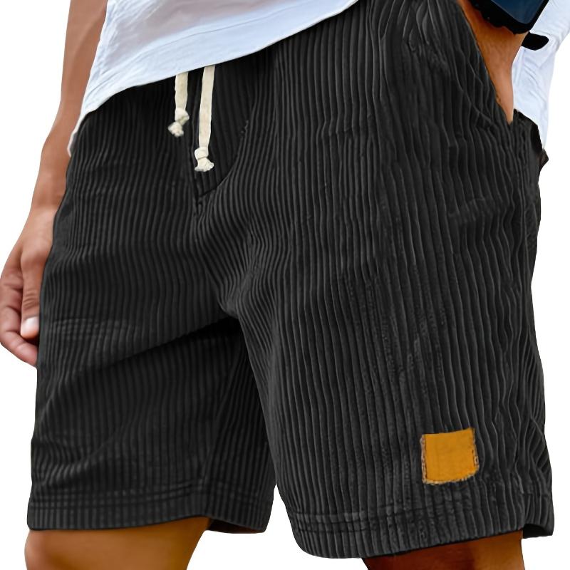 Herren Retro Modische Schnür-Freizeitshorts Mit Sorgfältig Entworfenen Taschen, Leichter Stretchstoff