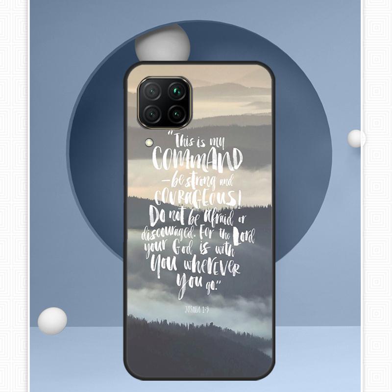 Bible Verse Quotes For Huawei Nova Y91 Y60 Y70 Y72 Y90 Y61 12s 12i 11i 8i 10 9 SE P20 P40 Lite P30 P60 Pro Case