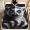 1PC Split Animal Decor Print FlAannel Blanket, High Quality Comfortable for All Seasons, Home Decor, Warmth and Comfort