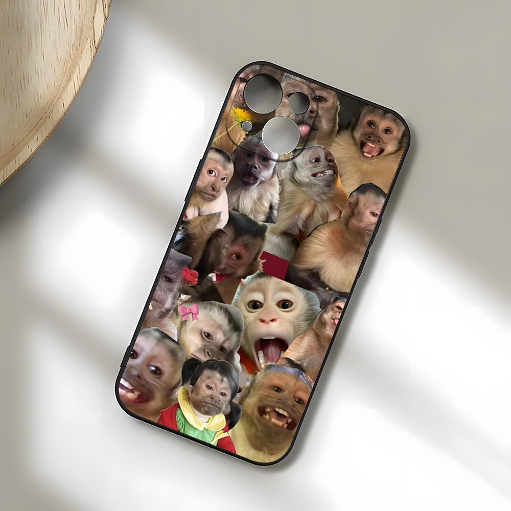 Funny Monkey Phone Case For IPhone 17 Pro Max 15 Pro 16 14 Plus 12 13 Mini 11 Pro Shockproof Soft Cover