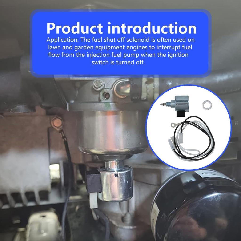 846639 Fuel Shut-Off Solenoid for John Deere JD: E100 E110 E100 Series