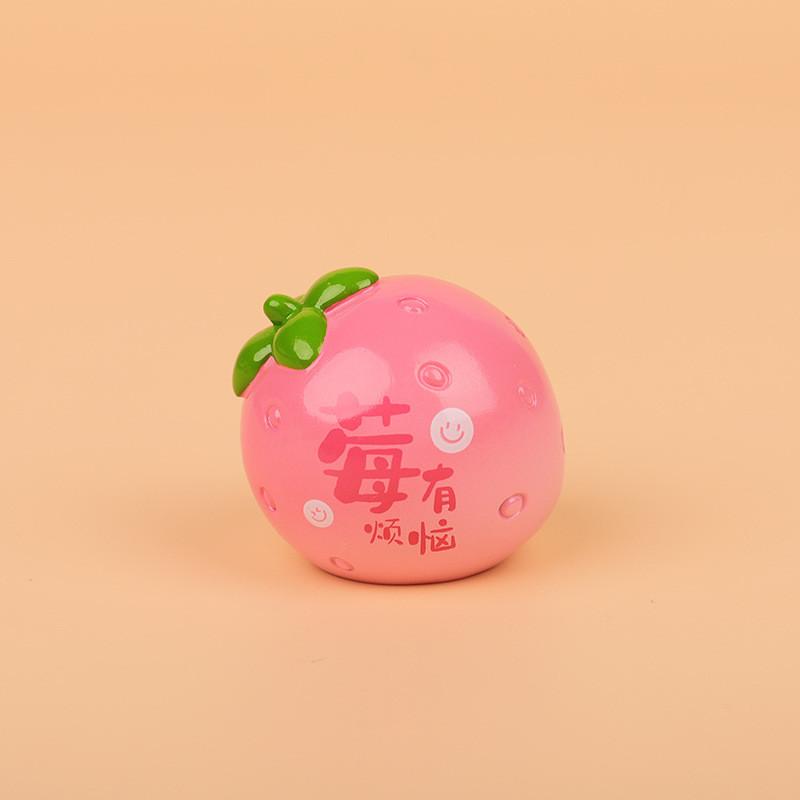 

Resin Fruit Car Dashboard Decor Cute Cartoon Car Accessory For Car Interior Decoration розовый