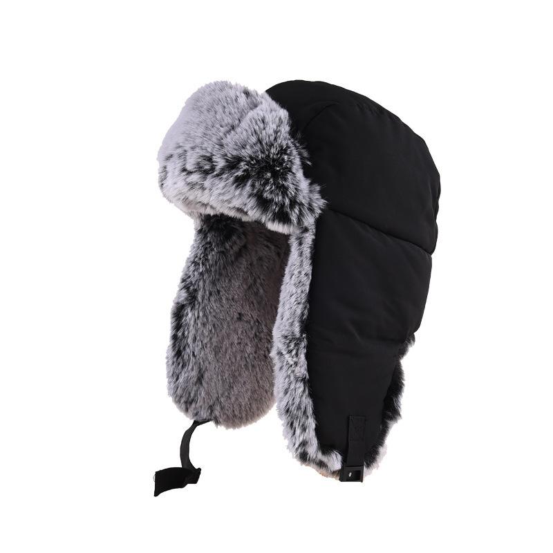 Lei Feng hat men's northeast outdoor cycling winter velvet thickened ear protectors plush thermal cotton hat women