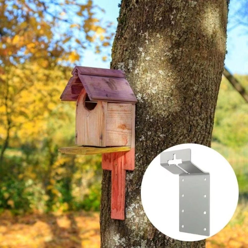 Iron 3 Inch T-Post Mounting Bracket Sturdy T-shaped Post Brackets  Mailbox Signs Installation
