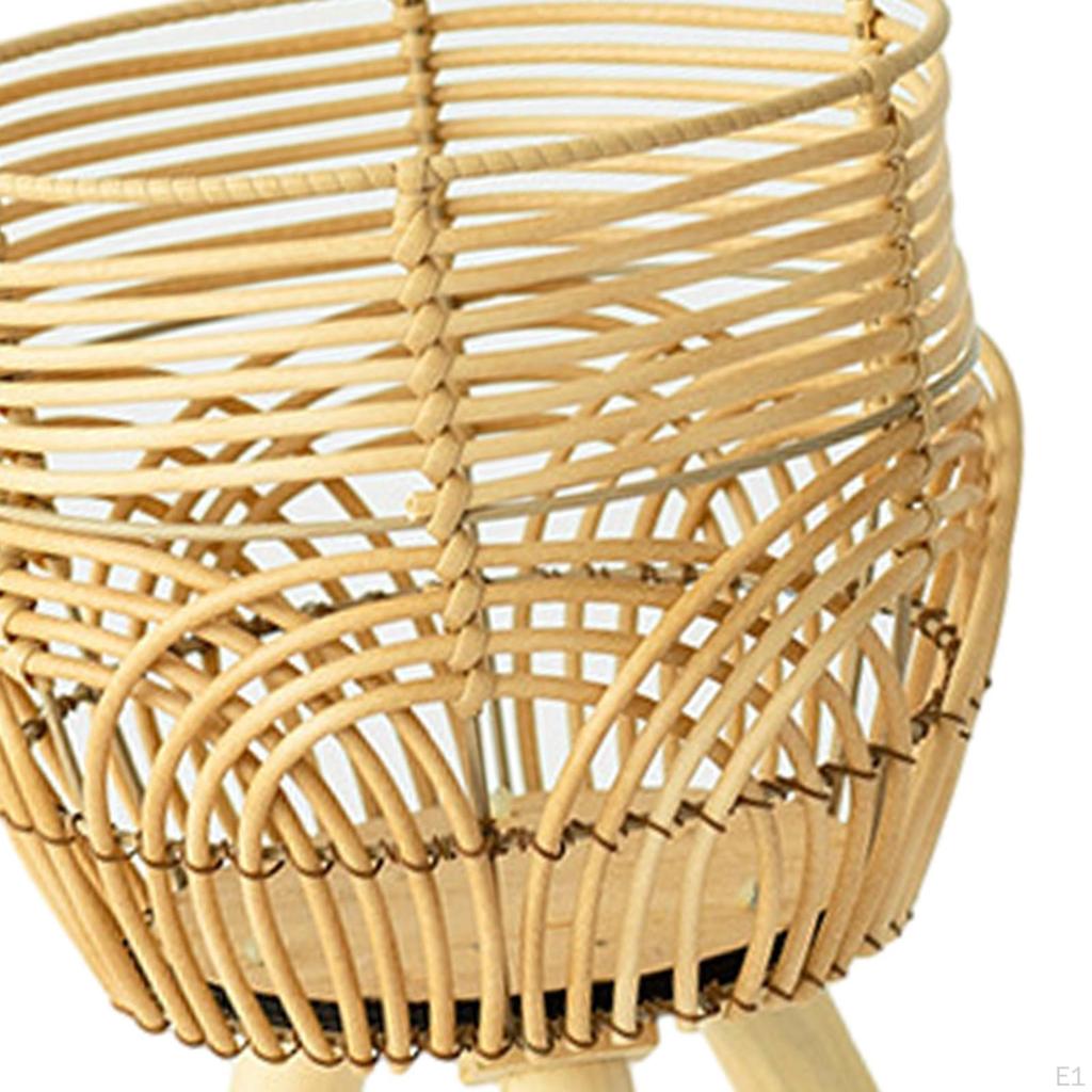 Elegant Plant Stand with Wooden Legs Flower Pot Holder for Home And Office Decor