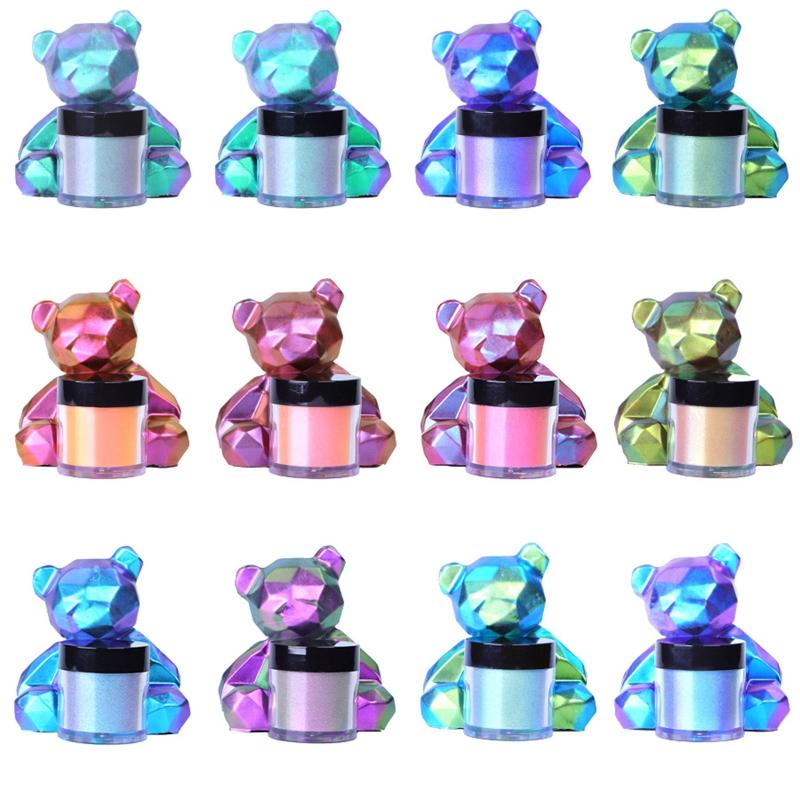 4 Box Chameleon 4 Color Intense Colorshift Pigments Powder for Resin Crafts Tumblers Powder Pigment for Paint Crafts