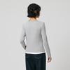 Hotwind Women's Faux Two-Piece Long Sleeve V-Neck T-Shirt