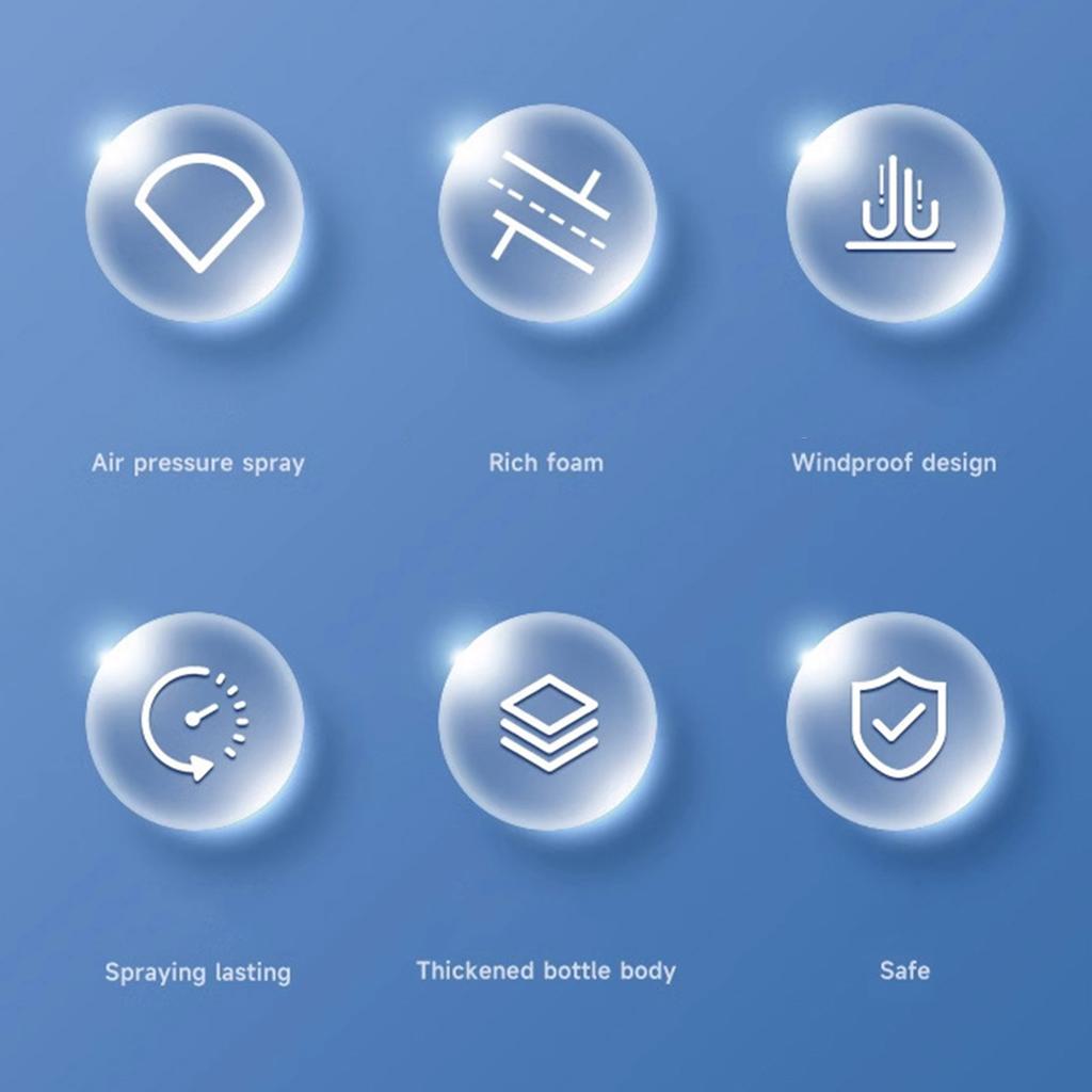 Pulverizator de spumă cu pompă 2L Pulverizator de spălat auto de 0,5 galoane Pulverizator cu pompă de spumă Pulverizator de săpun sub presiune manual pentru casă