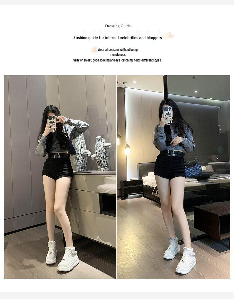 Women's Trendy Autumn/Winter High-Top Sneakers - Thick-Soled Casual Sports Shoes