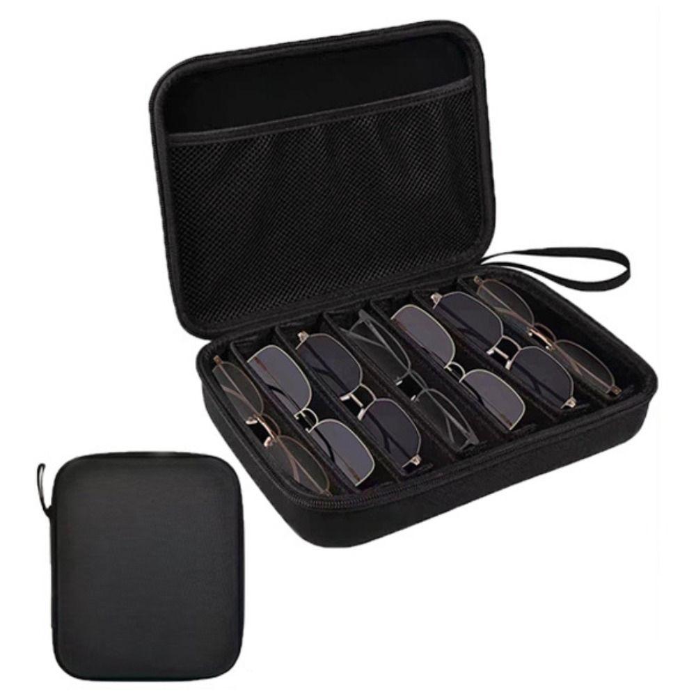 Waterproof Glasses Storage Box 6/7 Compartment Eyeglasses Holder  Outdoor