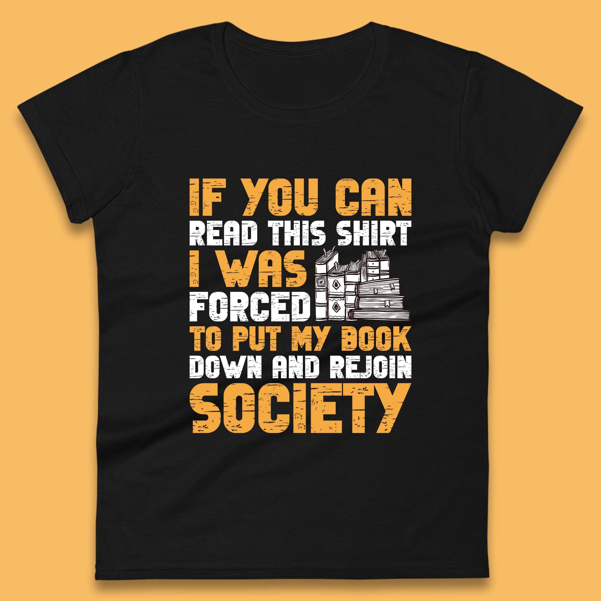 Funny Book Lovers Saying  Womens T-Shirt Mens Tops Tees Unisex L