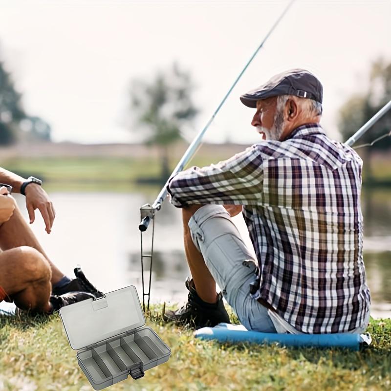 2 Stück Tragbare Angelköderbox mit Beweglichen Trennwänden zur Organisation von Zubehör