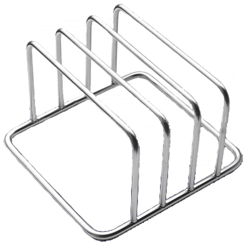 Wakabayashi Kogyo Extra Thick Stainless Steel Cutting Board Stand, 3-Piece Set, WA-2396