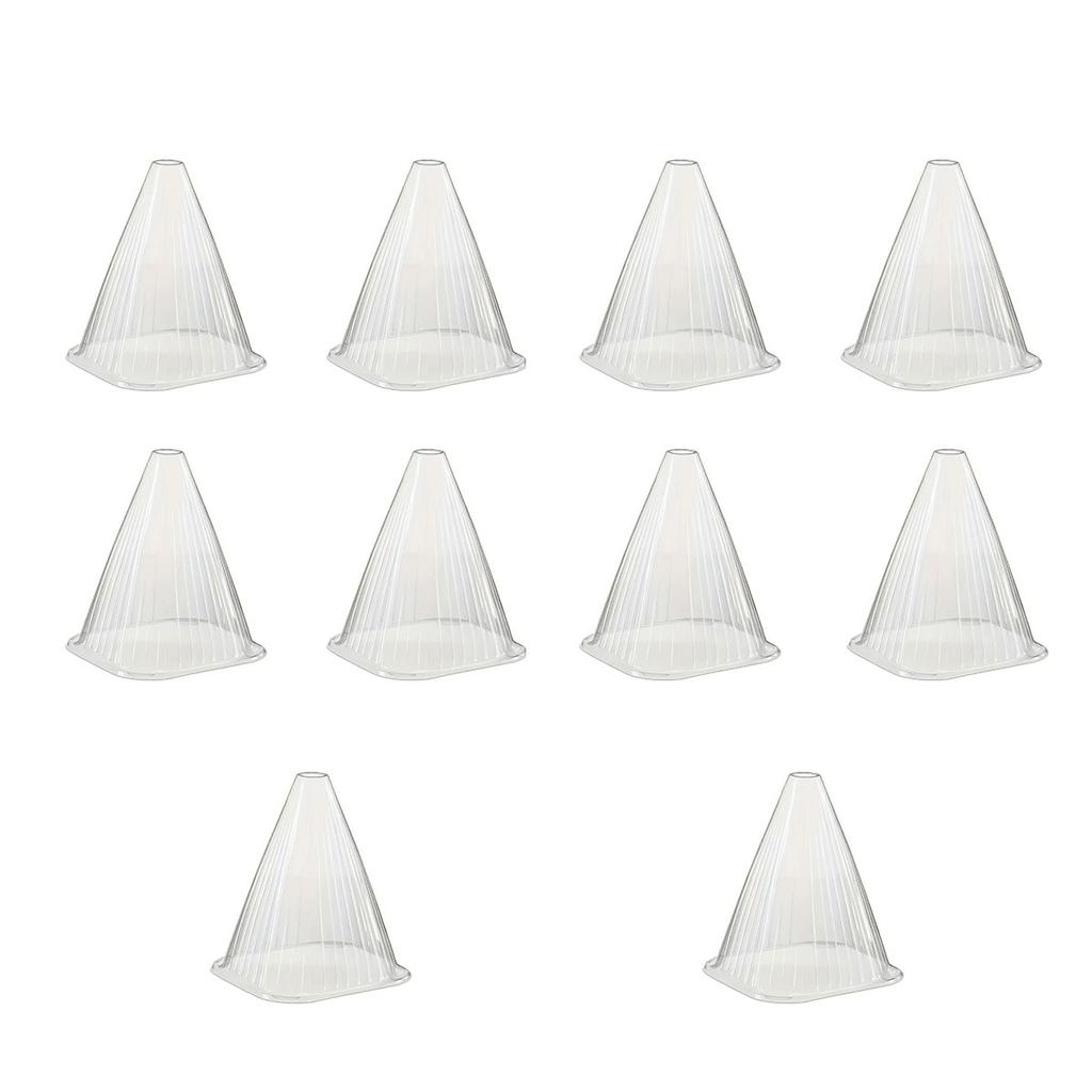 Transparent, solskydd, 10-pack, växtskydd, växthjälpmedel, tillväxthjälpmedel, växtkåpor