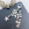 Fashionable Star Charm Phone Strap Stylish Bag Pendant Metal Keychain for Trendy Adults and Street Culture Enthusiasts
