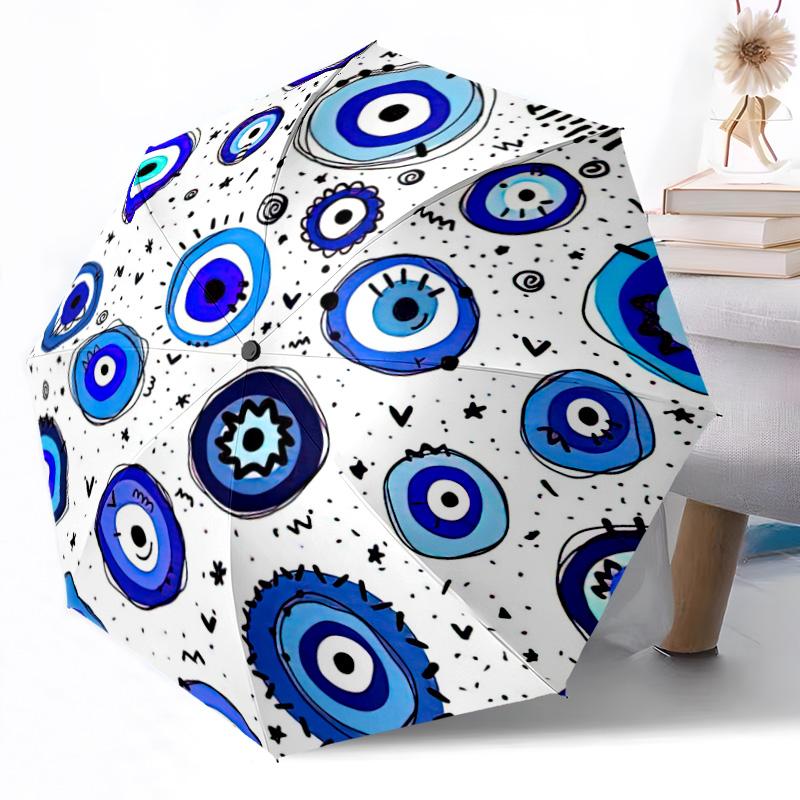 Eyes of the Universe Automatic Umbrella Compact 8-Rib Design Lightweight All-Season Travel Outdoor Accessory Perfect Gift for Women Men