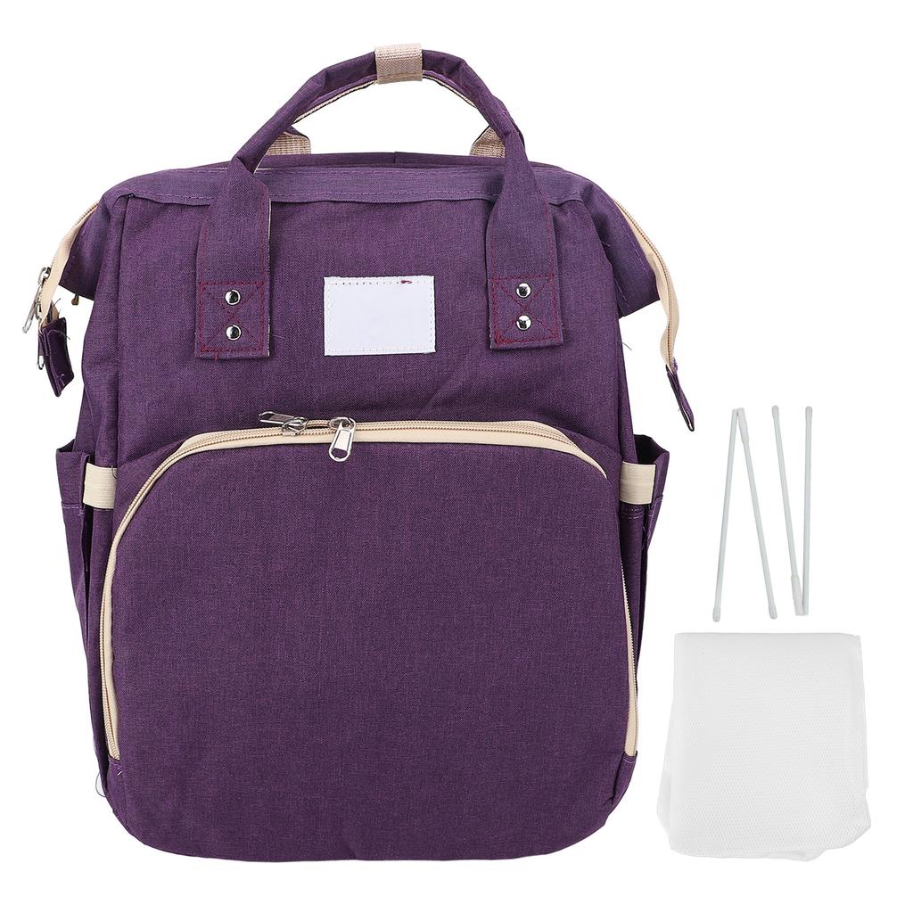 Baby Diaper Bag Backpack Water Proof Collapsible for Nursing Bottle with USB Sunshade Baby Shower Gi