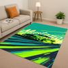 New Mustang Racing Car Logo Moto Living Room Non-Slip Area Rug Carpet for Bedroom Playroom Sofa,Easy Clean Home Decor Doormat