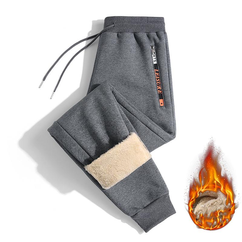 Winter Thick Warm Fleece Sweatpants Men Joggers Sportswear Casual Track Pants Plus Size