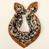 90*90cm Leopard Printed Square Scarf Women Luxury Designers Scarf Fashion Dot Headband Matte Satin Silk Hair Band Handkerchief