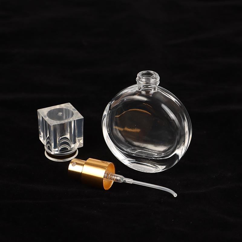 25Ml Glass Perfume Bottle Transparent Mist Spray Bottle Empty Perfume Vial Cosmetic Container For Travel