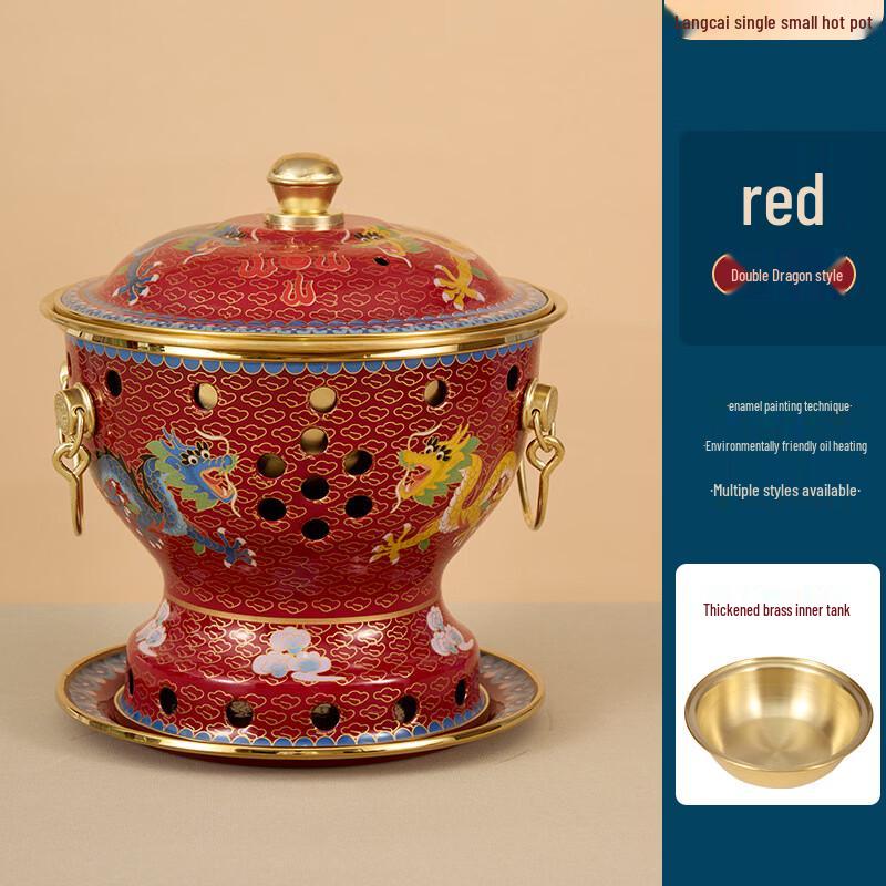 Hanyou Commercial Single-Person Enamel Copper Hot Pot