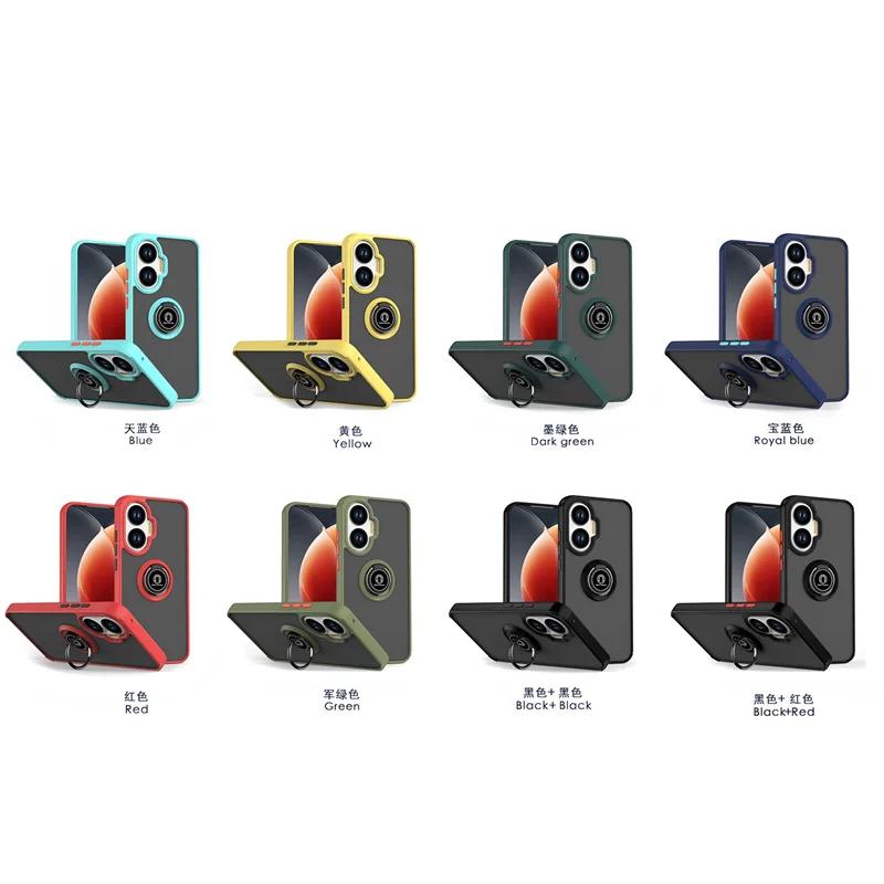 Armor Shockproof Matte Phone Case For Xiaomi Poco F7 5G Cover Ring Magnetic Stand Holder Shell Coque Fundas