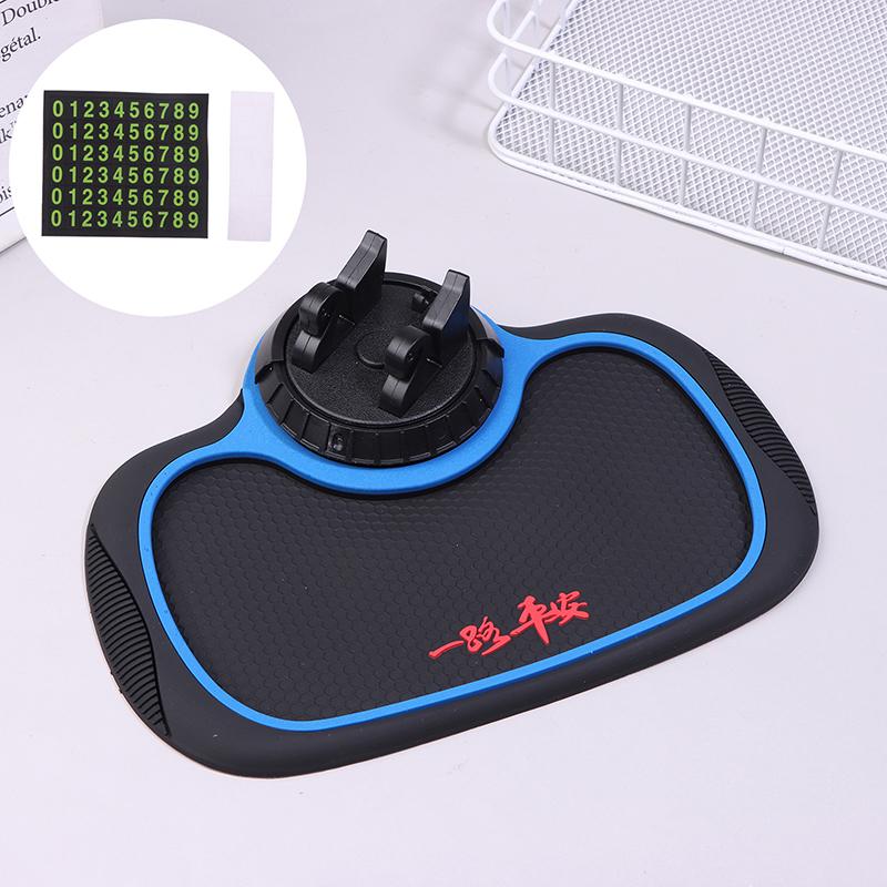 Biltelefonholder Pad Matte Med Parkeringsnummerplate Auto Dashbordpute Bil Dashbordorganisator