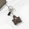 Creative Leopard Print Rhinestone Keychain, Japanese and Korean Fashion Keychain Pendant, Bag Jewelry Pendant, Spot.