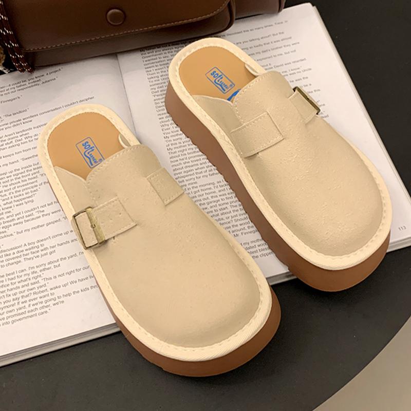 Flache Plateau Damen Hausschuhe Slingback Mode Pantoletten Schuhe Lässige Sommer Damen Sandalen 2025 Neu Designer Sandalias De Mujer