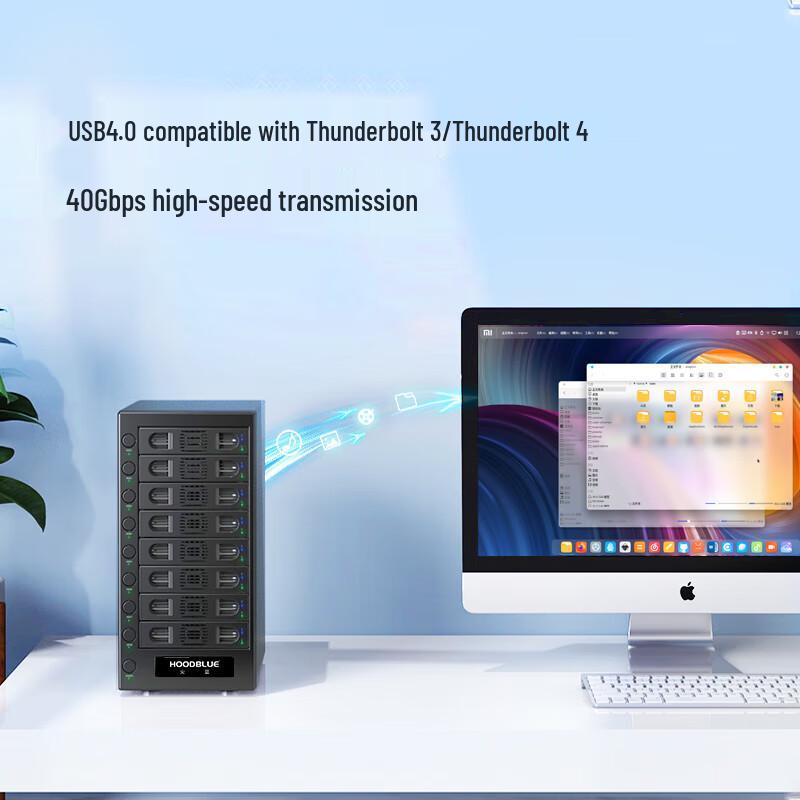 Hoodblue DS8040 8-Bay USB4.0/Thunderbolt RAID Enclosure