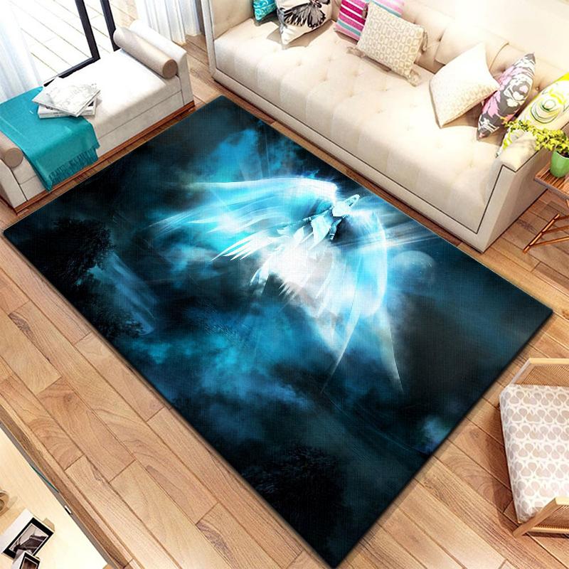 Spiel World of Warcraft Teppich für Wohnzimmerteppiche Camping Stranger Things Picknickmatte Rutschfester E-Sport-Teppich Yogamatte Fans Geschenk