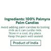 The Divine Foods Organic Palm Candy – Natural Sweetener & Sugar Alternative, Unrefined, Vegan, Non-GMO, Perfect for Coffee, Tea & Recipes (250g)