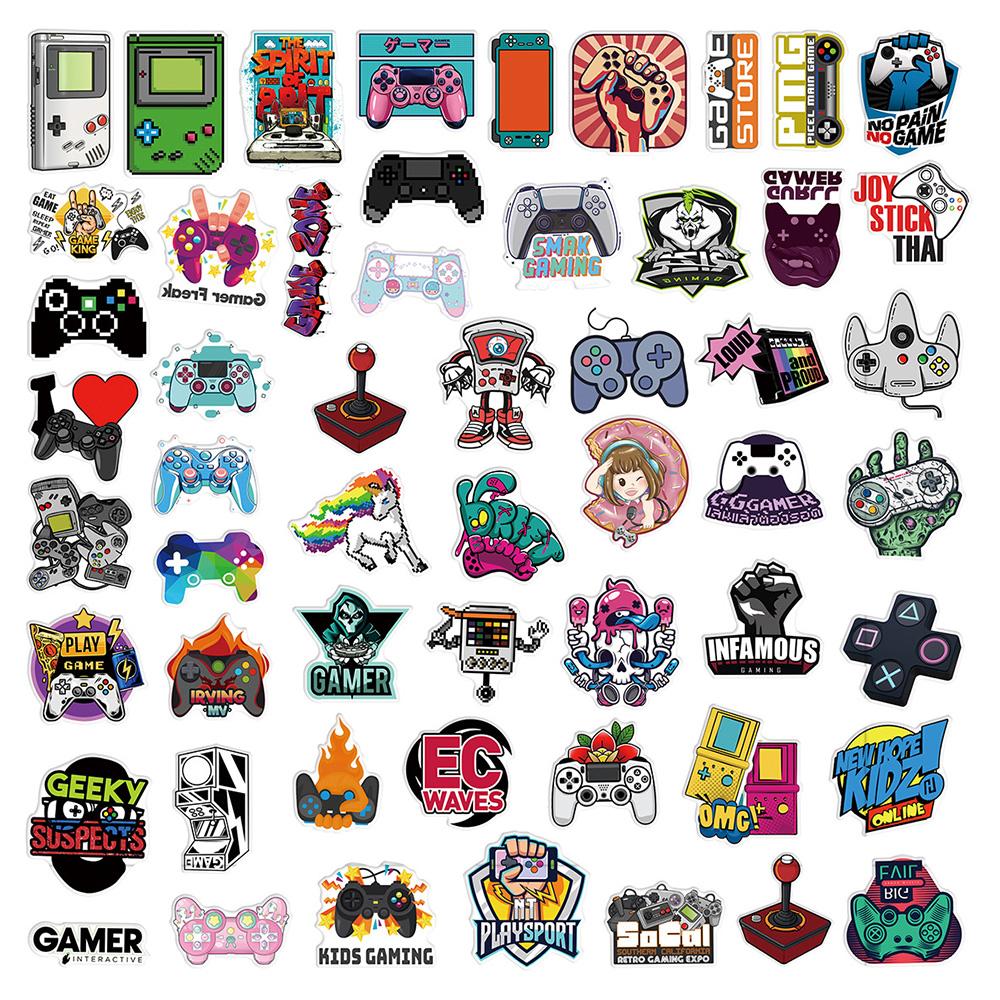 10/30/50pcs Vintage Video Game Cartoon Stickers Cool Gamepad Decals DIY Skateboard Laptop Phone Bike Graffiti Sticker
