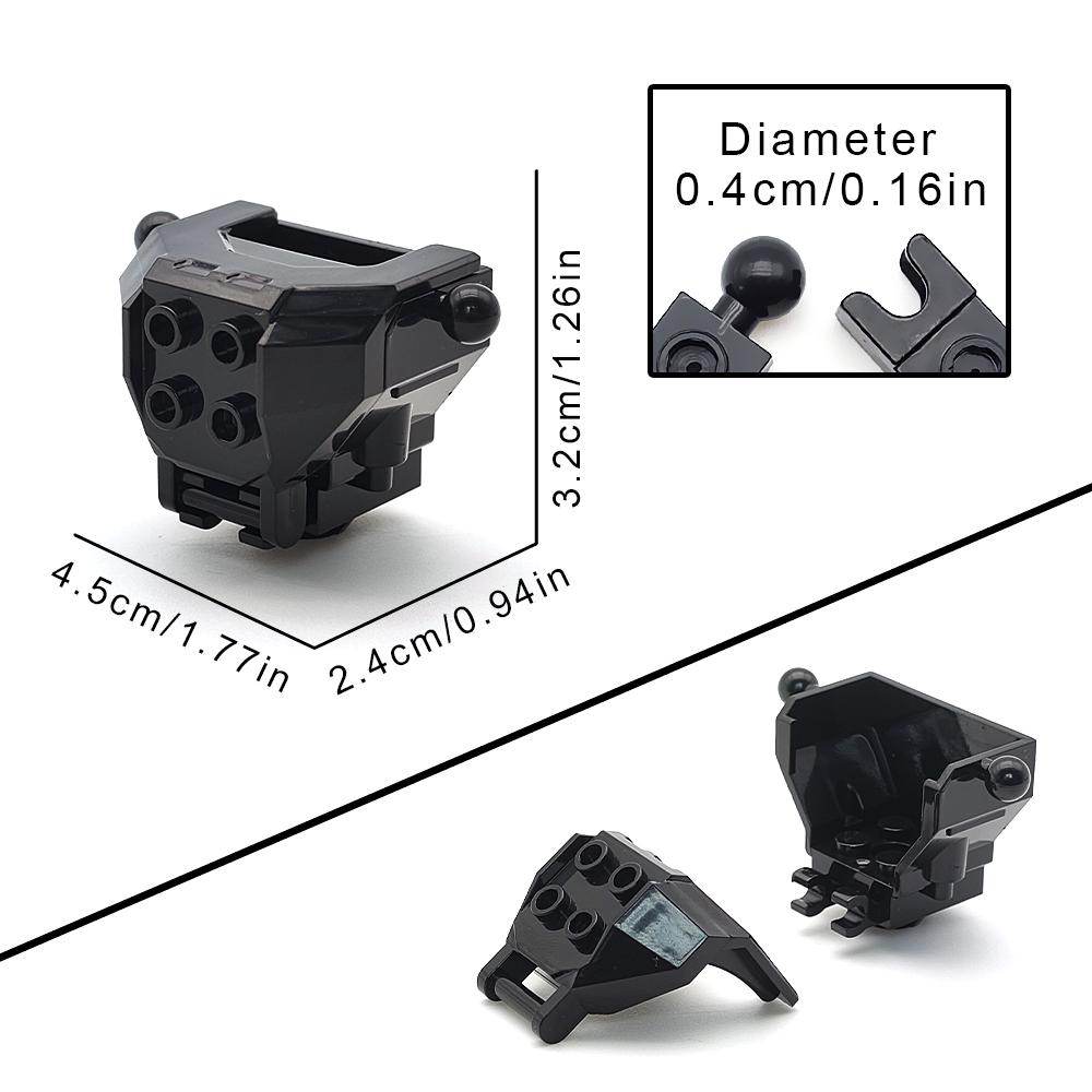 Kreativní MOC Stavebnicové Příslušenství Spojovací Kloubové Kuličkové Částice, Díly Rámů Mecha pro DIY, Kompatibilní s Známými Značkami