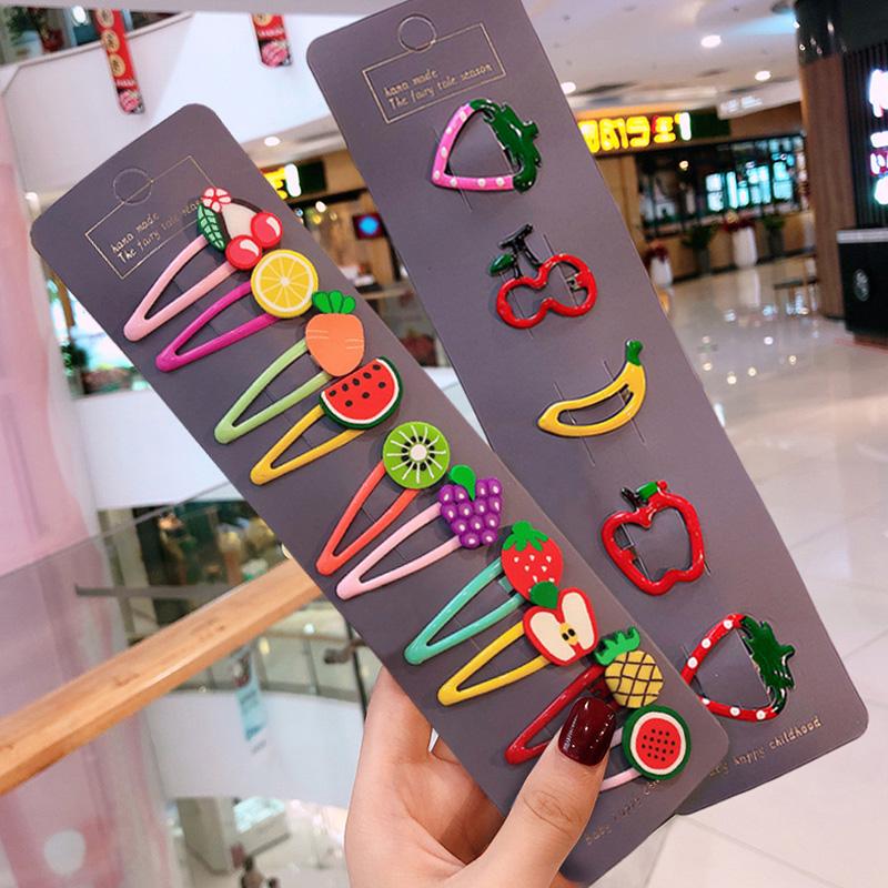10pcs/set Girls Cute Cartoon Fruit Hairpins Child Beautiful Hair Clips Barrettes 10pcs/set Girls Cute Cartoon Fruit Hairpins Child Beautiful Hair Clips Barrettes