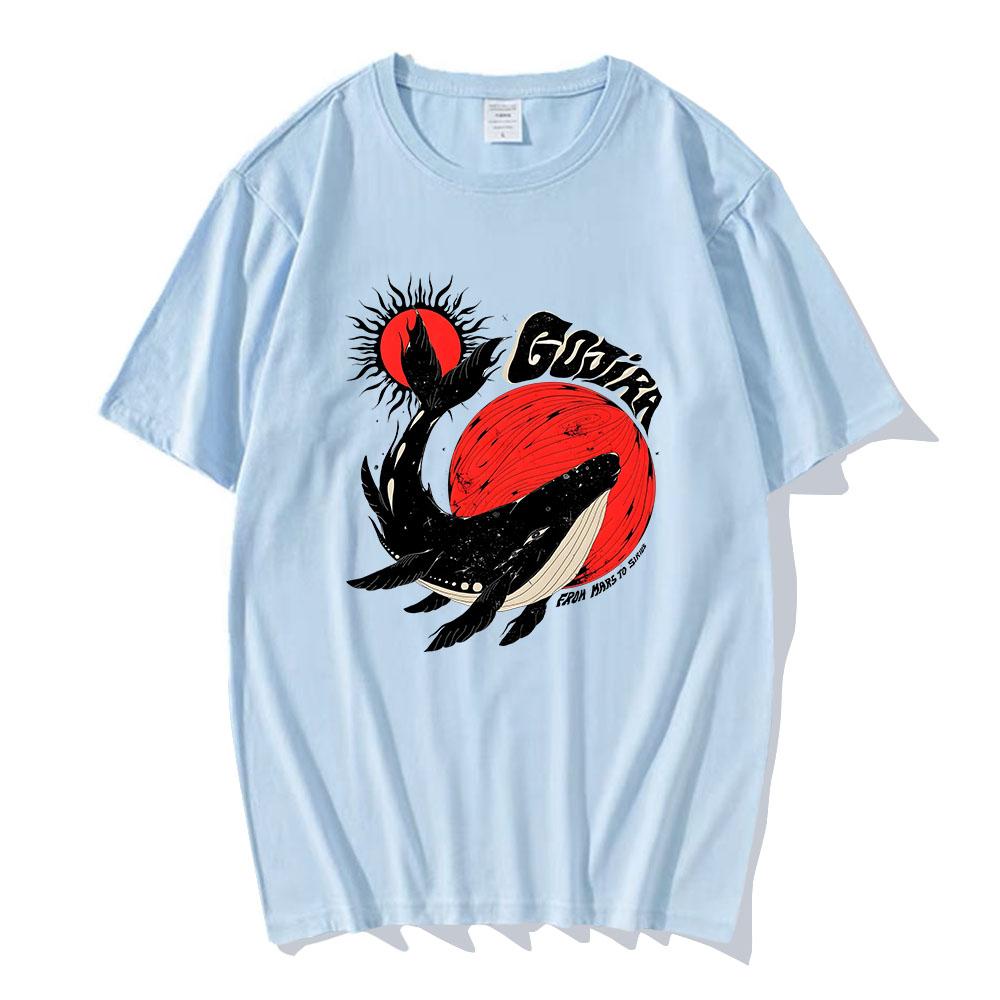 Gojira Summer 2025 Tour Tshirts Unisex Short Sleeve Cotton T-shirt Men/Women Clothes Heavy Mental Band Printing Tees