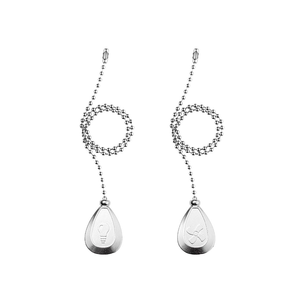 Bronzed Ceiling Fan Pull Chain Extension Classic Drop Shaped Pendant Pull Chains For Ceiling Fans And Lights, Decorative Fan Pulls Extenders