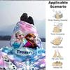 1Pc Frozen Magic Adventure Blanket Soft And Comfortable Casual Warm Camping Travel Christmas Halloween Xmas Gift Em92411