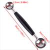 Kitchen Stainless Steal Double Ended Melon Ball Scoop Fruit Ice Cream Scooper