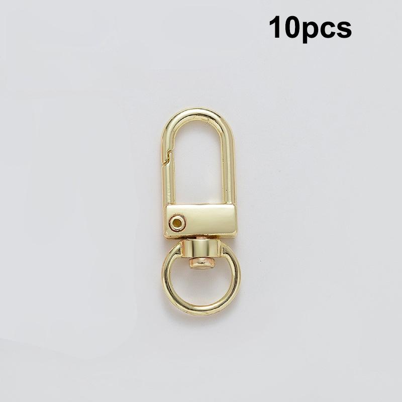 10Pcs Metal Universal Buckle Bag Buckle Multi Color Optional Key Buckle Alloy Buckle Lobster Buckle Bag Accessories