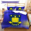 Brøndby IF Bedding Quilt Set Quilt Cover Pillowcase Home Decoration Birthday Gift (1 * Duvet Cover + 2 * Pillowcase, Without Core)