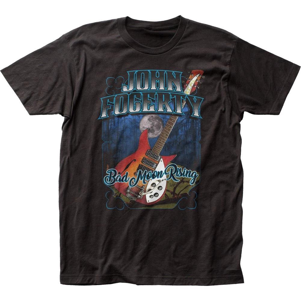 John Fogerty Bad Moon Rising Mens T Shirt Music Classic Band Tee New Black 4XL