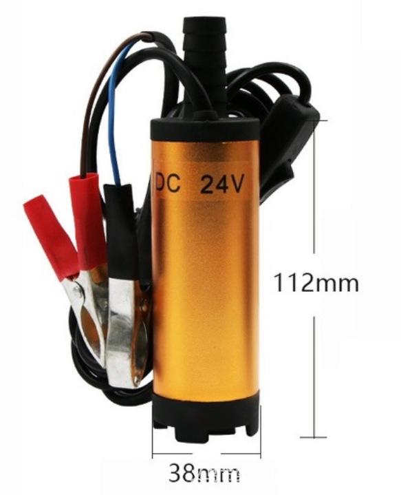 Dual Voltage Electric Oil and Water Submersible Pump - 12V/24V Diesel Transfer Pump